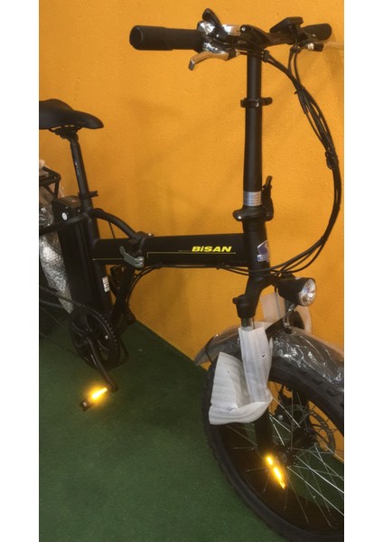 E-Folding F2 17 Kadro 1x7 Vites 20 Jant Fat Bike (Siyah-Sarı)