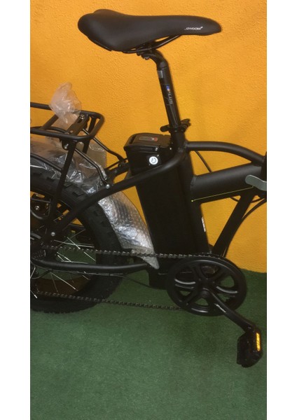 E-Folding F2 17 Kadro 1x7 Vites 20 Jant Fat Bike (Siyah-Sarı)