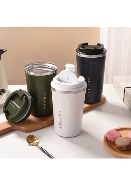 500ML Paslanmaz Çelik Termos - Siyah (Yurt Dışından)