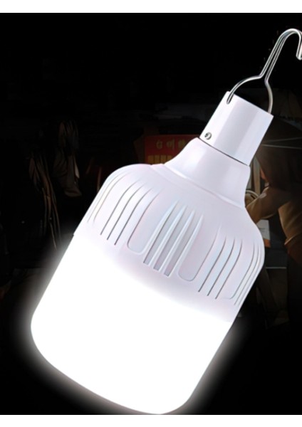 30 Watt E27 Duylu Taşınalabilir Şarjlı LED Ampul CT-4279 Beyaz Işık