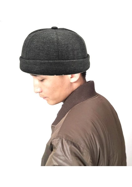 G12788 Retro Şapka - Koyu Gri (Yurt Dışından)