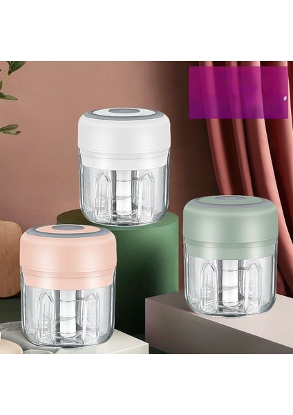100 ml. Elektrikli Sarımsak Ezici - Yeşil (Yurt Dışından)