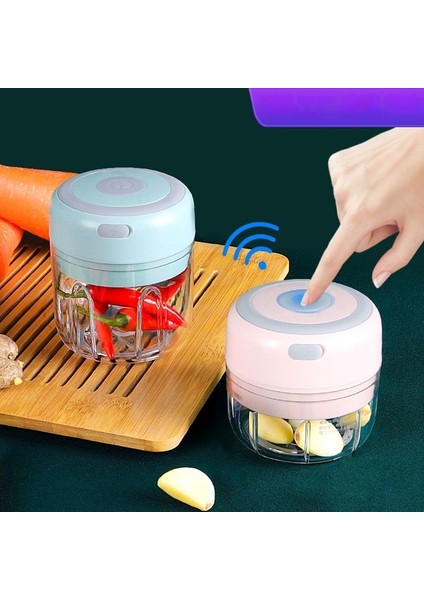 100 ml. Elektrikli Sarımsak Ezici - Yeşil (Yurt Dışından)