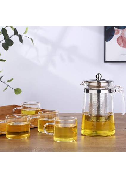 500 ml. Paslanmaz Çelik Demlik - Şeffaf (Yurt Dışından)
