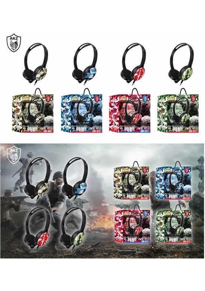 Pubg Kulaklık Akz GM-011/GM012 Oyun Çevrimiçi Eğitim Için Kulaklık Çocuk Kulaklık modelleri