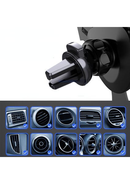 Yeni Metal Araba Cep Telefonu Braketi Araba Hava Çıkışı Yerçekimi Desteği Klipsi Araba Navigasyon Braketi (Yurt Dışından) fiyatları