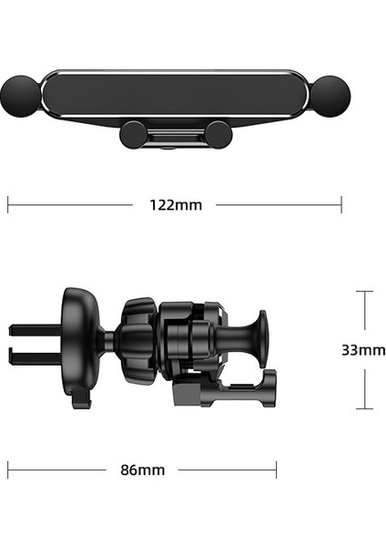 Araç Telefonu Tutacağı Yerçekimi Cep Telefonu Tutacağı Yaratıcı Hava Çıkışı Navigasyon Tutacağı (Yurt Dışından)