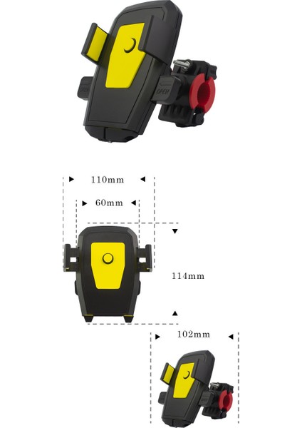 Yeni Bisiklet Telefon Tutucu Elektrikli Motosiklet Bisiklet Dönen Araç Tutucu Otomatik Kilit Navigasyon Tutucu (Yurt Dışından) modelleri