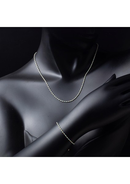 Turkuaz Mineli Kolye Bileklik Altın Takı Seti fiyatları