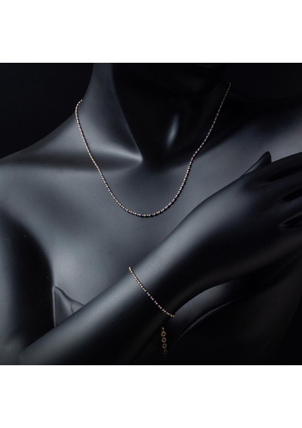 Lacivert Mineli Kolye Bileklik Altın Set fiyatları