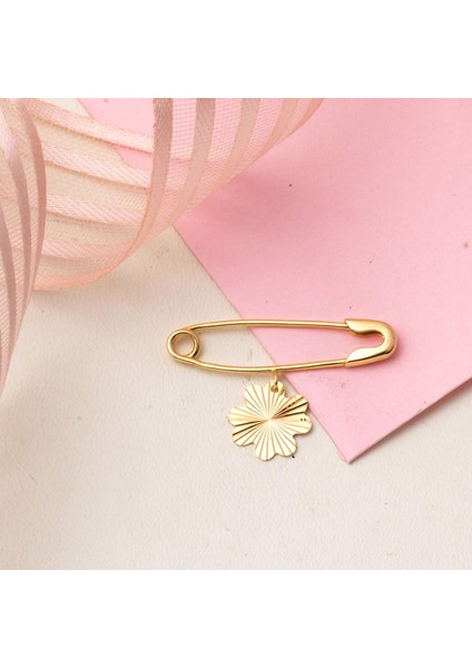 Yoncalı Altın Çengel Çocuk Iğnesi modelleri