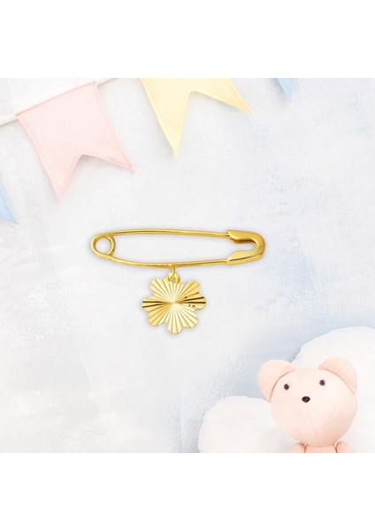 Yoncalı Altın Çengel Çocuk Iğnesi indirimleri