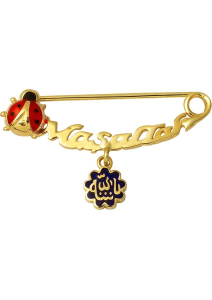 Maşallah 14 Ayar Altın Çengelli Iğne