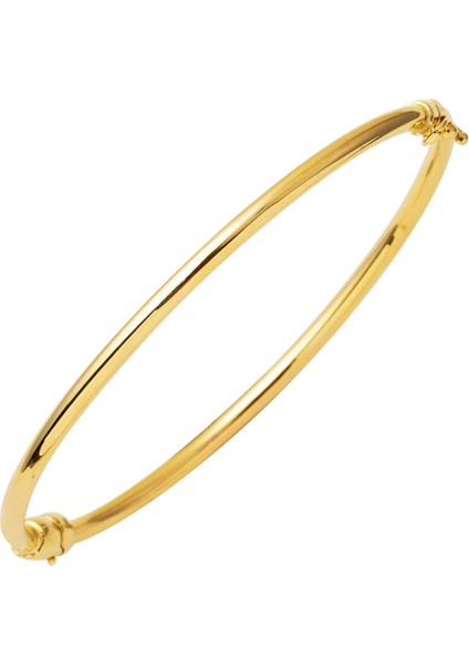 Klasik Boru Kelepçe Altın Bilezik