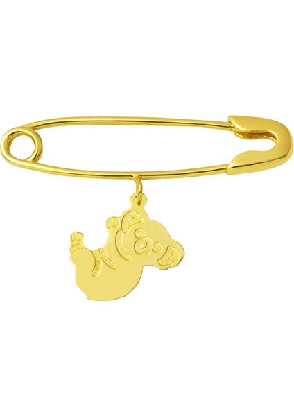 Filli Altın Çengelli Bebek Iğnesi