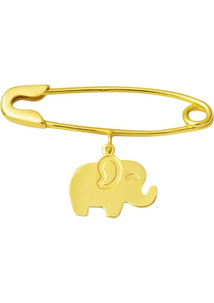 Fil Altın Çengelli Çocuk Iğnesi