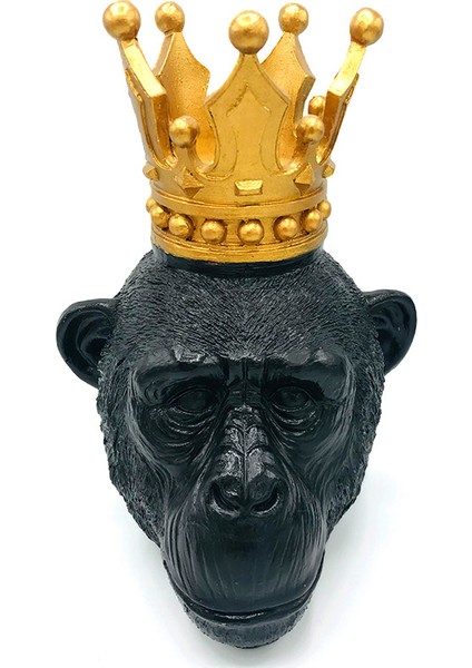 Dekoratif Polyester Kral Maymun Heykel Biblo 31X24 cm fiyatları