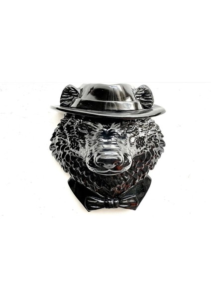 Dekoratif Polyester Duvar Kurt Heykel Biblo