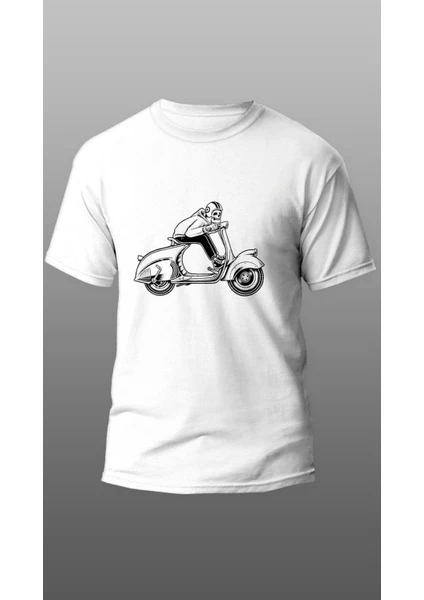 Scooter Motorcu T-Shirt, Motorcu T-Shirt, Motorsiklet T-Shirt