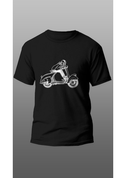 Scooter Motorcu T-Shirt, Motorcu T-Shirt, Motorsiklet T-Shirt