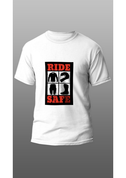 Ride Safe Motorcu T-Shirt, Motorcu T-Shirt, Motorsiklet T-Shirt