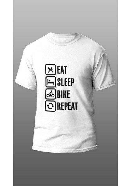 Repeat Motorcu T-Shirt, Motorcu T-Shirt, Motorsiklet T-Shirt