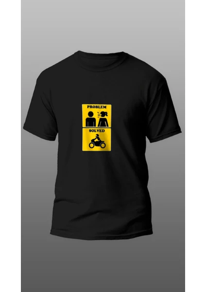 Problem Solved Motorcu T-Shirt, Motorcu T-Shirt, Motorsiklet T-Shirt