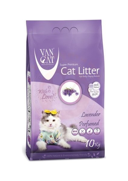 Kalın Taneli Lavanta Kokulu Kedi Kumu 10 kg