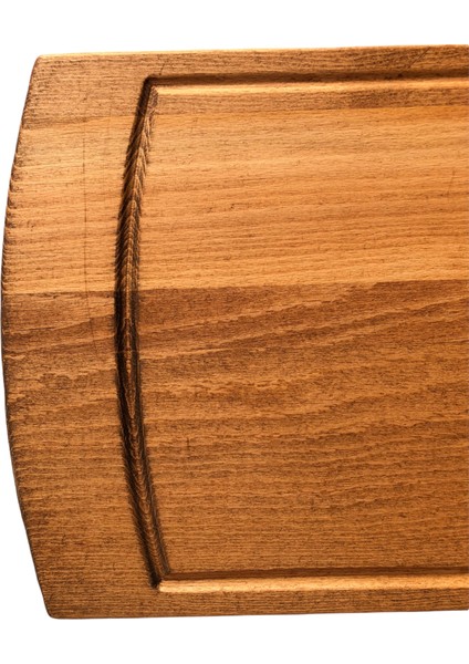 Kayın Oval Sunum Steak Doğrama Kesme Tahtası Ideal