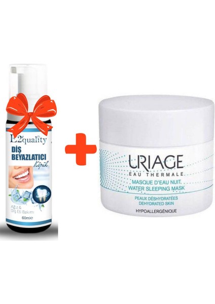 E2'Quality Diş Köpüğü + Urıage Eau Thermale Water Sleeping Mask 50 Ml Gece Bakım Maskesi
