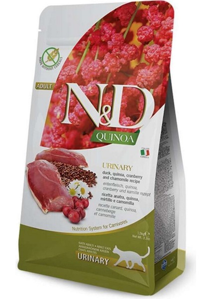 Nd Quinoa Urinary Ördek Kinoa Aromalı Destekleyici Yetişkin Kedi Maması 5 kg