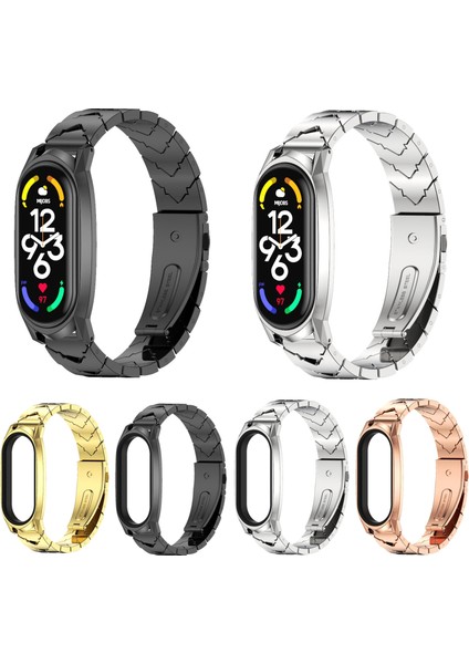Xiaomi Mi Band 7/7 Nfc Gold Için Paslanmaz Ste Watch Band (Yurt Dışından) fiyatları