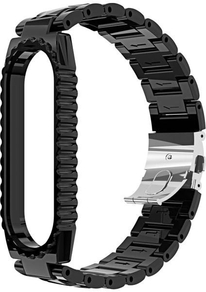 Xiaomi Mi Band 6/5 Mavi Için Paslanmaz Ste Watchband (Yurt Dışından)
