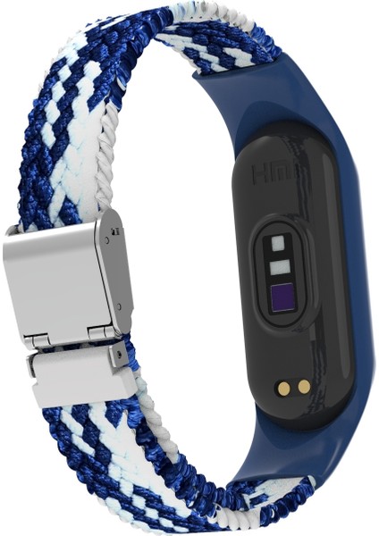 Xiaomi Mi Band 7 Mavi Beyaz Için Naylon Örgülü Saat Bandı (Yurt Dışından) fırsatları