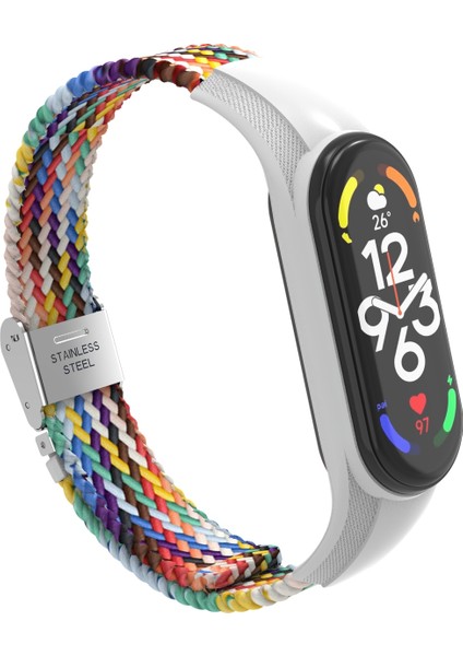 Xiaomi Mi Band 7 Renkli Için Naylon Örgülü Saat Bandı (Yurt Dışından) modelleri