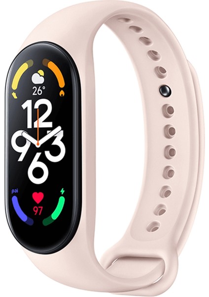 Vshop Mi Band 7 Için Silikon Akıllı Saat Kayışı - Koyu Yeşil (Yurt Dışından)