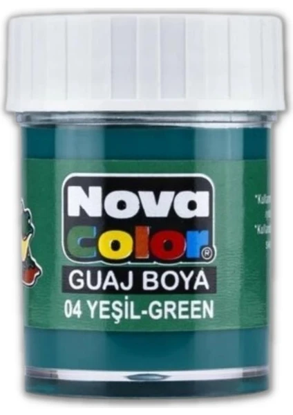 Yeşil Guaj Boya 25 ml 1 Adet Nova Color Su Bazlı 25 ml Guaj Boya Yeşil 1 Adet