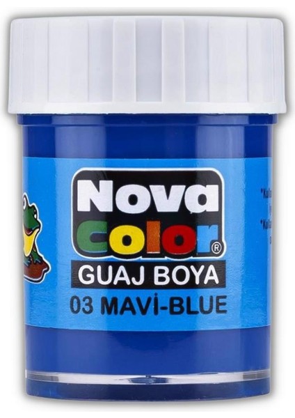 Nova Color Su Bazlı Guaj Boya 25 ml Mavi