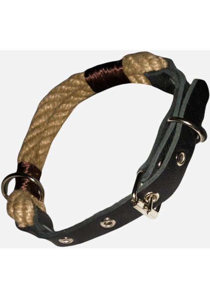 Balkonda Köpek boyun tasması hakiki deri vizon halat genişlik:2,5cm kalınlık:4mm boyun ölçüsü:24-32cm ayarlamalı dog collar T5-3XS