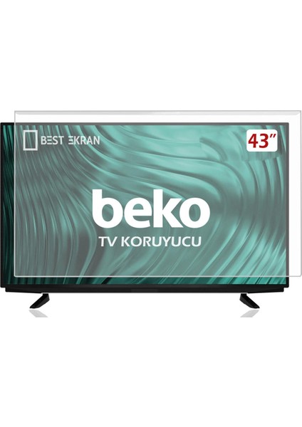 Beko B43L 8860 5s Tv Ekran Koruyucu - Beko 43" Inç Ekran Koruma Paneli fiyatları