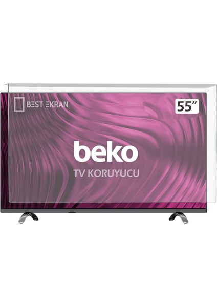 Beko B55L 8752 5s Tv Ekran Koruyucu - Beko 55" Inç 139 cm Ekran Koruma Paneli
