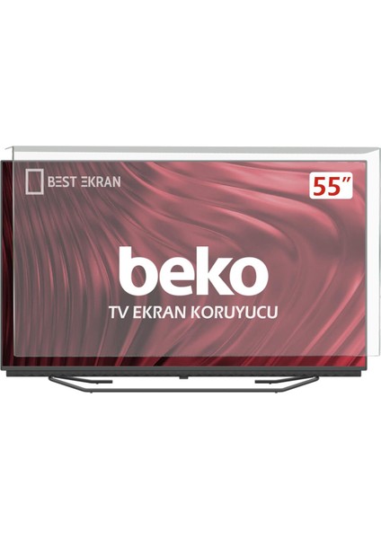 Beko B55L 8752 5s Tv Ekran Koruyucu - Beko 55" Inç 139 cm Ekran Koruma Paneli