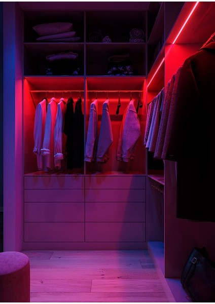 Kırmızı Işık Neon LED 220 Volt Tak Çalıştır 220V Neon Hortum LED 120 Ledli Yüksek Işık Su Geçirmez Dış Mekan Uyumlu