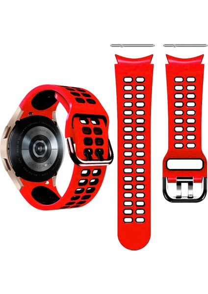 Samsung Galaxy Watch 4 40 42 44 46 mm Uyumlu Kordon Tam Uyumlu Pimli Spor Delikli Kordon