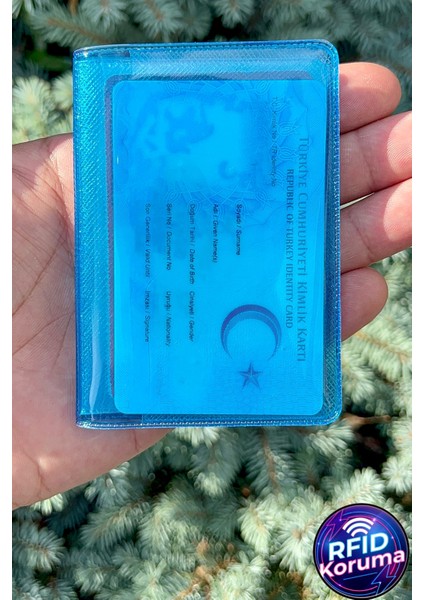 Neon Şeffaf Cüzdan Kartlık Yeni Nesil Minimalist Cüzdan