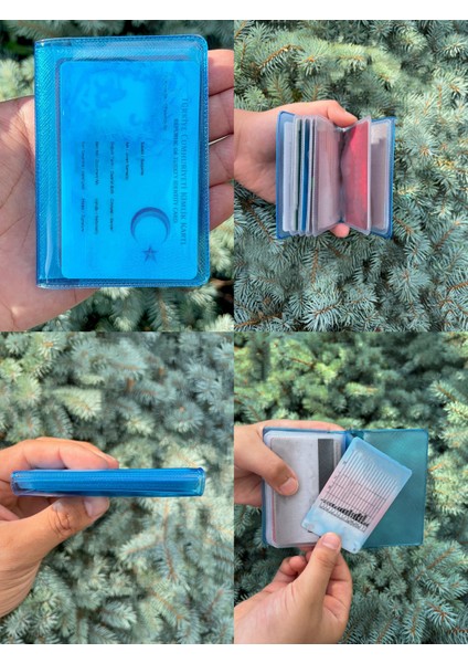 Neon Şeffaf Cüzdan Kartlık Yeni Nesil Minimalist Cüzdan