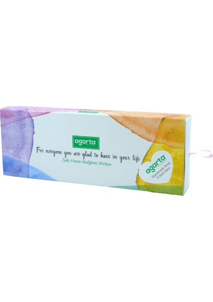 4'lü El Yapımı Doğal Kalpli Sabun 4 x 50 gr