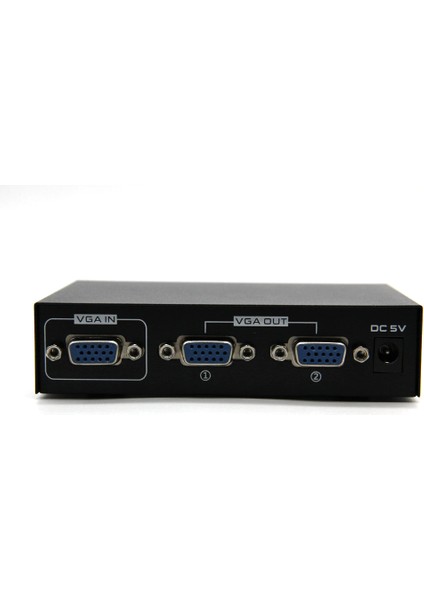 2 Port VGA Splitter Adaptör Destekli VGA Görüntü Çoklayıcı 15 Pin 2li VGA Çoğaltıcı 1 In 2 Out