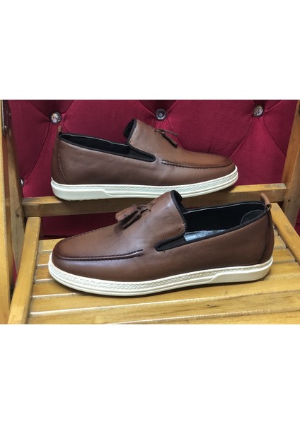 Ortopedik Püsküllü Yumuşak Yeni Model Loafer Erkek Ayakkabı
