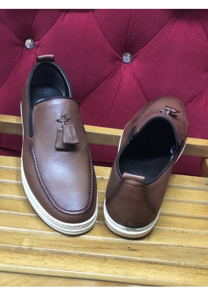 Ortopedik Püsküllü Yumuşak Yeni Model Loafer Erkek Ayakkabı
